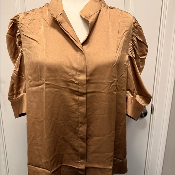 Ann Taylor Tops - Ann Taylor Women's Gold Blouse